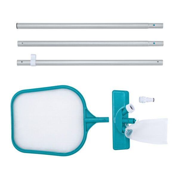 Baseino valymo rinkinys, lazdelė 167 cm + dulkių siurblys + tinklas Bestway 58013