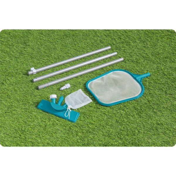 Baseino valymo rinkinys, lazdelė 167 cm + dulkių siurblys + tinklas Bestway 58013