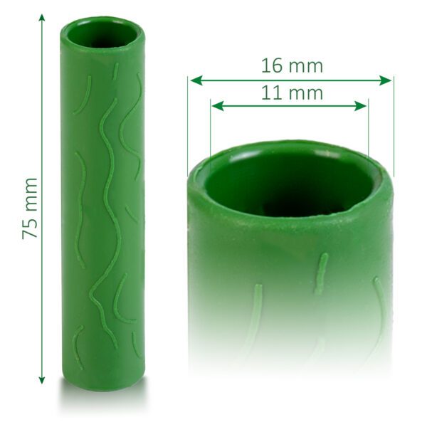 Stulpinės jungtys 11mm Plonos PL-941 žalios 10 vnt.