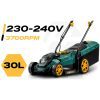 Lengva ir galinga elektrinė vejapjovė su reguliuojamu galingumu 1400 W, 34 cm, Humberg HM-612