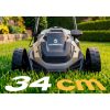Lengva ir galinga elektrinė vejapjovė su reguliuojamu galingumu 1400 W, 34 cm, Humberg HM-612
