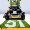 Benzininė vejapjovė su savaeige pavara, 51 cm, 70 l, „Honda 202cc“, 5,7 AG + „Humberg HM-603“ alyva