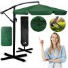 Parasol ogrodowy składany 6 segmentowy 350 cm z pokrowcem Plonos PL-880 Sulankstomas sodo skėtis, 6 dalių, 350 cm, su uždanga, „Plonos PL-880“