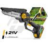 Humberg HM-421 bešepetis akumuliatorinis grandininis pjūklas 8" 6"