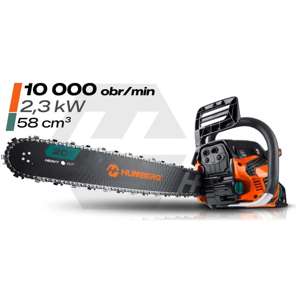 Benzininis grandininis pjūklas medienai 16" Humberg HM-660 + alyva