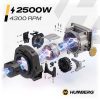 Elektrinis šakų smulkintuvas 2500 W + 2 x 45 l maišai Humberg HM-650