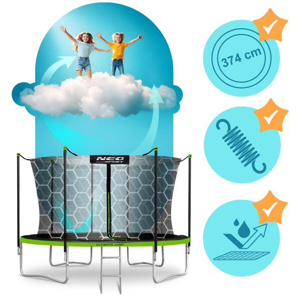 Trampolina-ogrodowa-12ft374cm-z-siatka-wewnetrzna-i-drabinka-Neo-Sport-Trampoliny-gt-Trampoliny-ogrodowe-2 12 pėdų / 374 cm sodo batutas su vidiniu tinklu ir kopėčiomis „Neo-Sport“