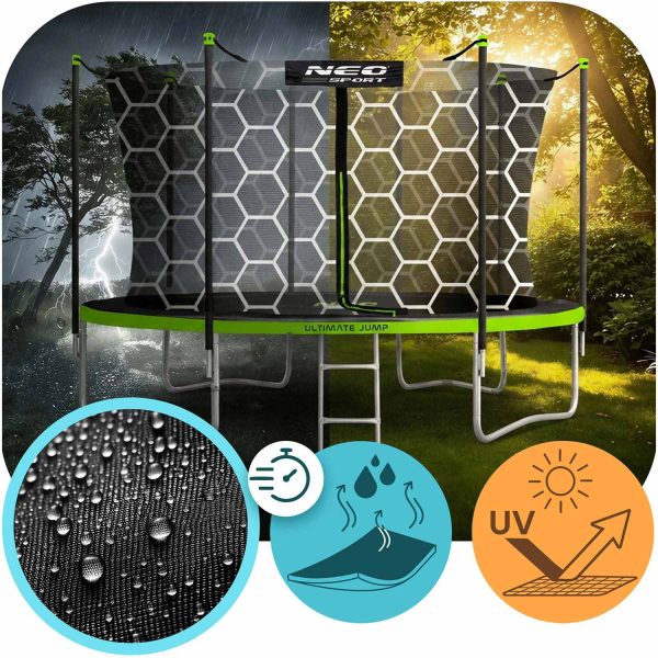 Trampolina-ogrodowa-12ft374cm-z-siatka-wewnetrzna-i-drabinka-Neo-Sport-Trampoliny-gt-Trampoliny-ogrodowe-7 12 pėdų / 374 cm sodo batutas su vidiniu tinklu ir kopėčiomis „Neo-Sport“