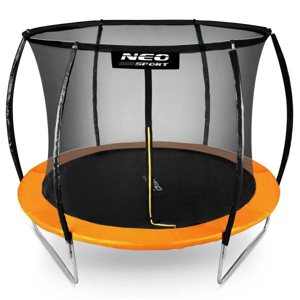 8 pėdų / 252 cm profiliuotas sodo batutas su vidiniu tinklu „Neo-Sport“