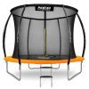 8 pėdų / 252 cm profiliuotas sodo batutas su vidiniu tinklu „Neo-Sport“