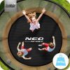 8 pėdų / 252 cm profiliuotas sodo batutas su vidiniu tinklu „Neo-Sport“