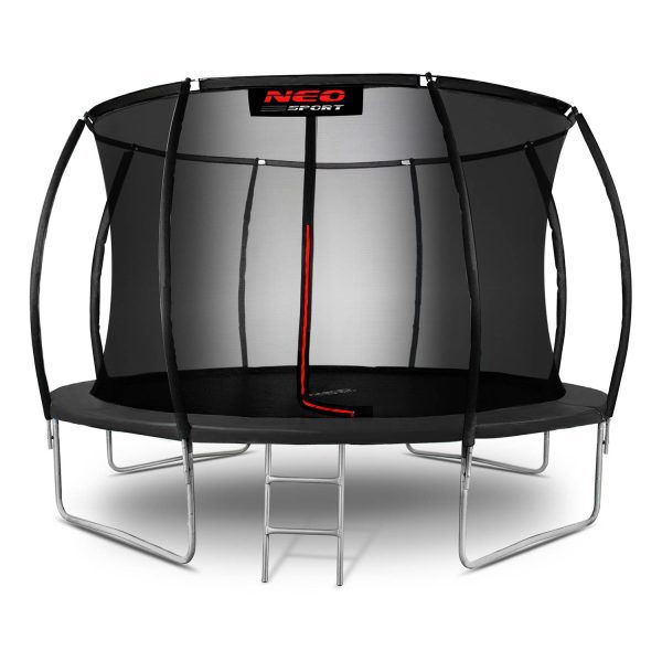 Trampolina ogrodowa profilowana 12ft/374cm z siatką wewnętrzną Neo-Sport 12 pėdų / 374 cm profiliuotas sodo batutas su vidiniu tinklu „Neo-Sport“