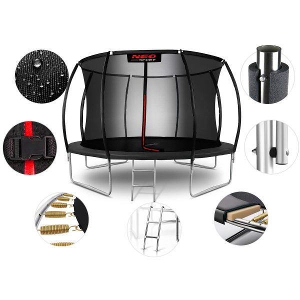Trampolina-ogrodowa-profilowana-12ft374cm-z-siatka-wewnetrzna-Neo-Sport-Trampoliny-gt-Trampoliny-dla-dzieci-4 12 pėdų / 374 cm profiliuotas sodo batutas su vidiniu tinklu „Neo-Sport“