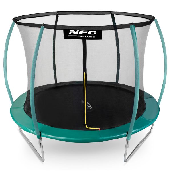8 pėdų / 252 cm profiliuotas sodo batutas su vidiniu tinklu „Neo-Sport“